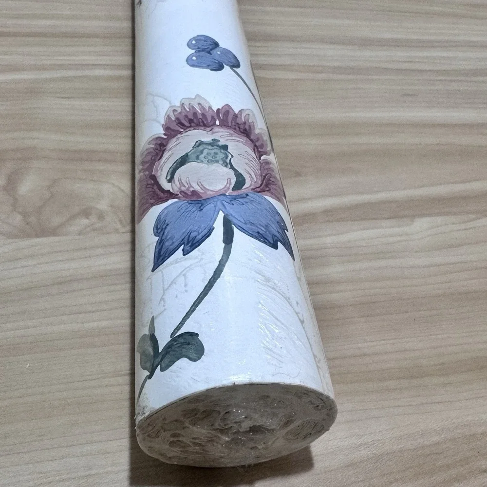 VTG York Wallcovering Wallpaper 1 Double Roll MS 4984 R31 Floral Pattern